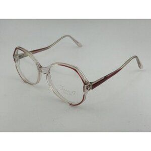 VINTAGE - TOSCA 17 Red & Clear Plastic Wide Glasses Frames